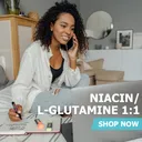 Niacin/L-Glutamine 1:1 - Bags / 100 grams product thumbnail