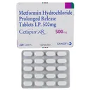 GLUCOPHAGE (Metformin, Glycoheal, Melmet, Cetapin) 500-1000 mg/tab, 60 tabs/pack - Cetapin (Metofrmin) XR 500mg, 60 tabs product thumbnail