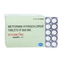 GLUCOPHAGE (Metformin, Glycoheal, Melmet, Cetapin) 500-1000 mg/tab, 60 tabs/pack - Glycomet (Metformin) 850 mg/tab, 60 tabs product thumbnail
