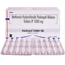 GLUCOPHAGE (Metformin, Glycoheal, Melmet, Cetapin) 500-1000 mg/tab, 60 tabs/pack - Melmet (Metformin) XR 1000 mg/tab, 60 tabs product thumbnail