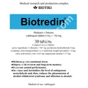BIOTREDIN (L-Threonine + Pyridoxine Vitamin B6) 105 mg/tab, 30 tabs/pack product thumbnail