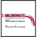 MILDRONATE® (Meldonium) 250-500 mg/cap, 40-60 caps - 5ml (10%) per ampul, 10 ampuls per pack product thumbnail