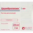 CEREBROLYSIN® 2-20 ml/vial, 5-10 vials/pack - 430 mg (2ml) per vial, 10 vials per pack product thumbnail