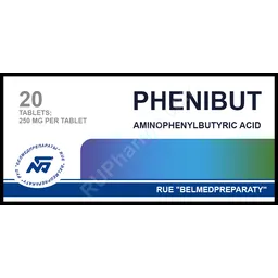PHENIBUT® (Fenibut, Phenybut) 250 mg/tab, 20 tabs/pack product thumbnail